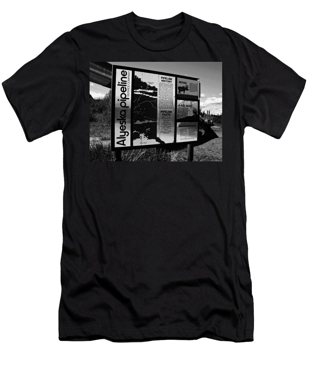 North America T-Shirt featuring the photograph Alyeska Pipeline by Juergen Weiss