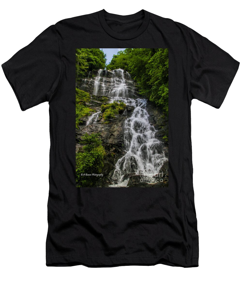 Amicola Falls T-Shirt featuring the photograph Amicola Falls by Barbara Bowen