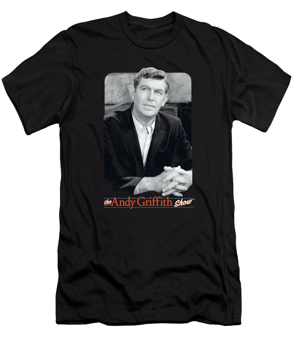  T-Shirt featuring the digital art Andy Griffith - Classic Andy by Brand A