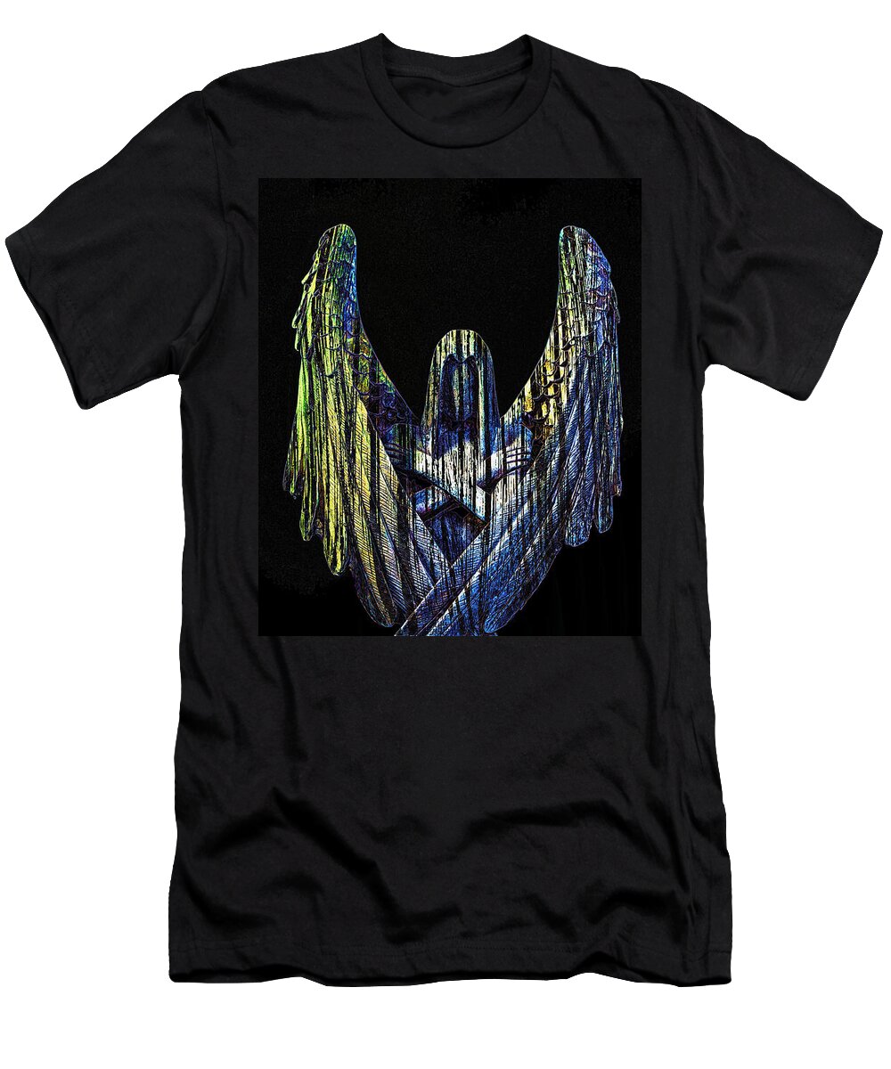 Death T-Shirt featuring the photograph Angel Of Death by Bill and Linda Tiepelman