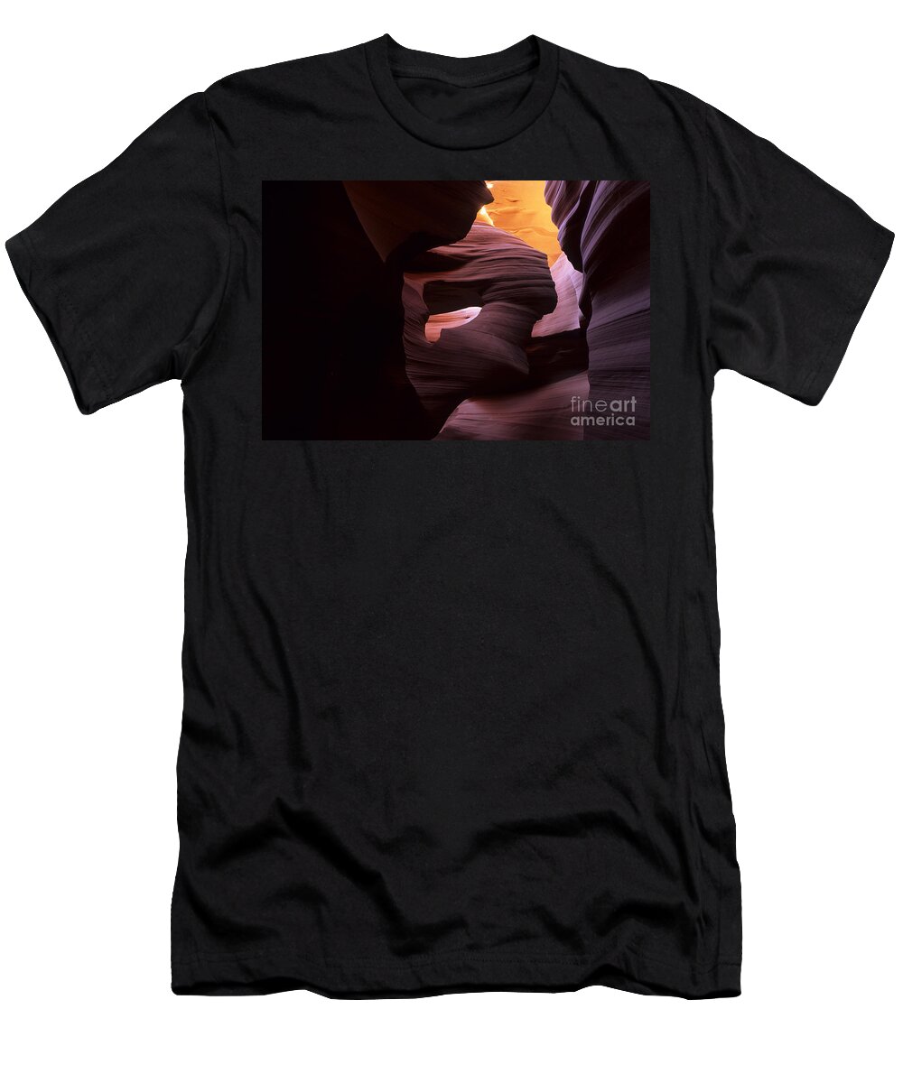  Antelope Canyon T-Shirt featuring the photograph Antelope Canyon Touch Of Magic by Bob Christopher
