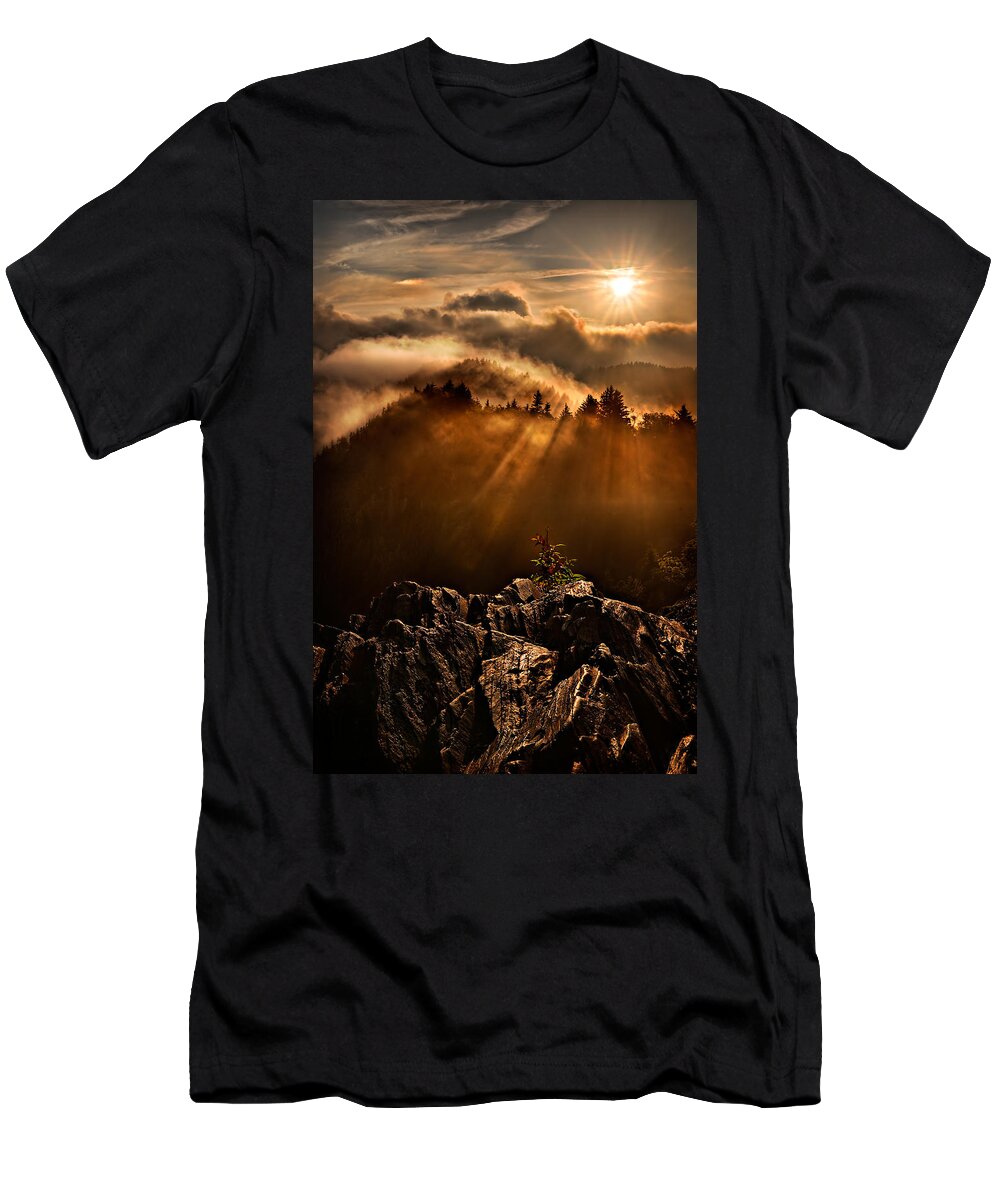2011 T-Shirt featuring the photograph Appalachian Dawn by Robert Charity