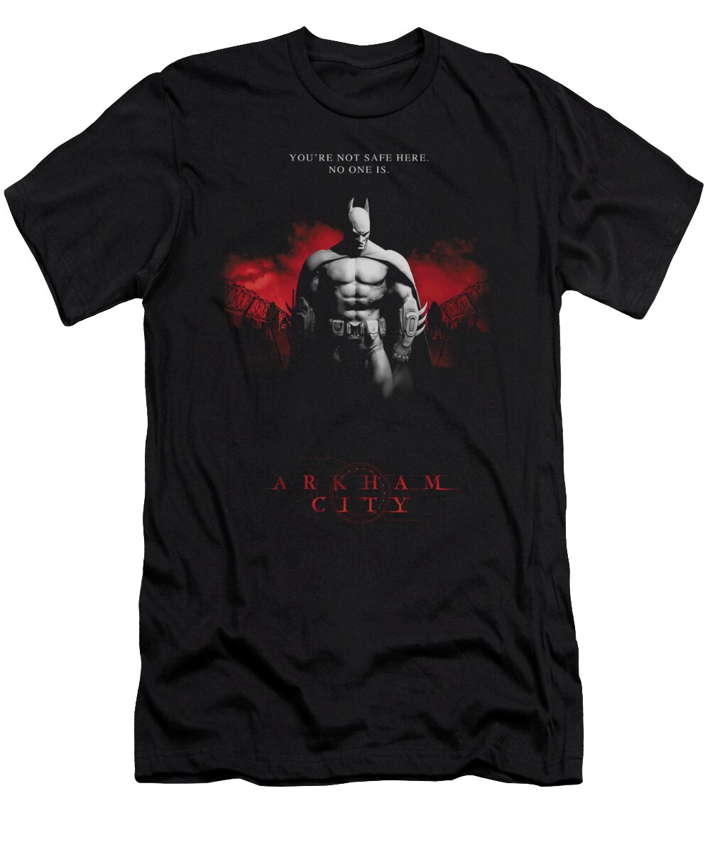 Arkham City T-Shirt featuring the digital art Arkham City - Standing Strong by Brand A