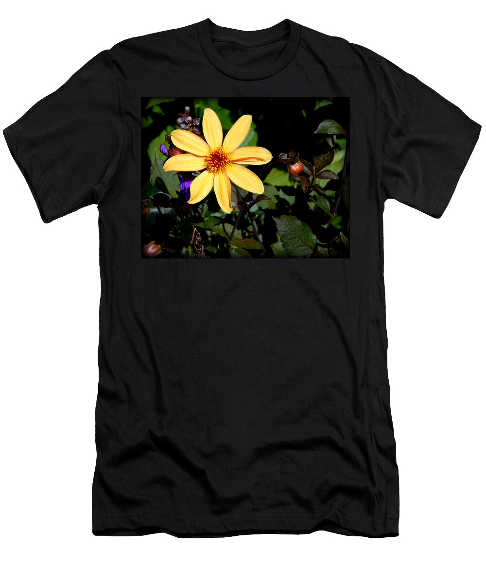 Yellow T-Shirt featuring the photograph Assorted Flower 006 by Larry Ward