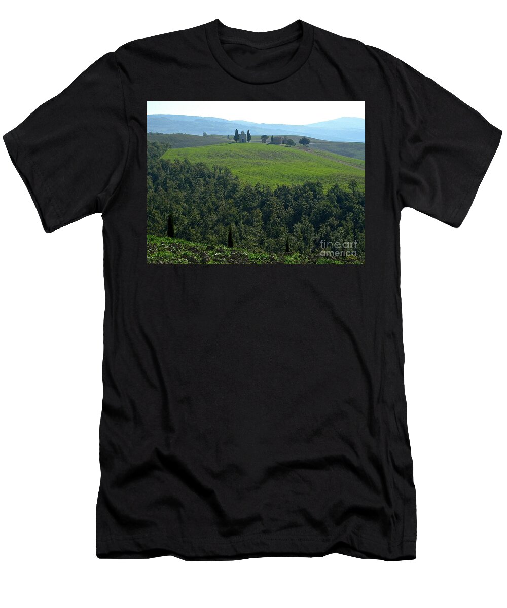 Italy Countryside T-Shirt featuring the photograph At Peace by Suzanne Oesterling