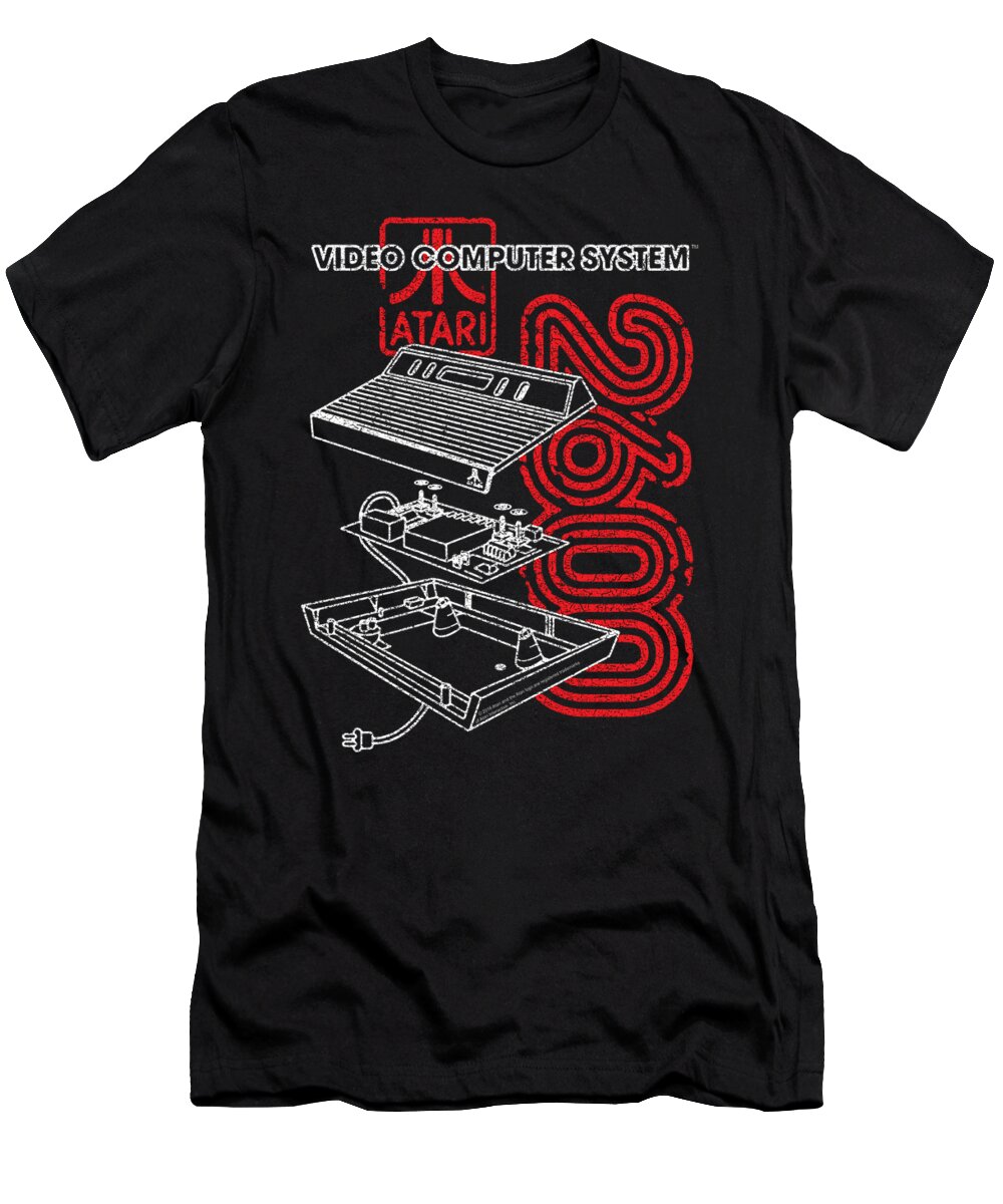  T-Shirt featuring the digital art Atari - 2600 by Brand A
