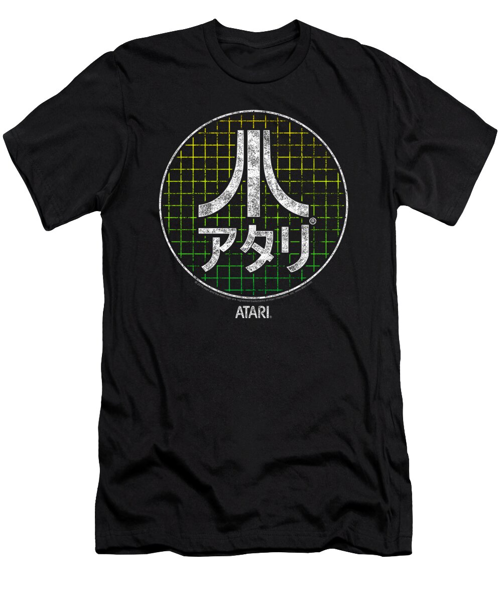  T-Shirt featuring the digital art Atari - Japanese Grid by Brand A