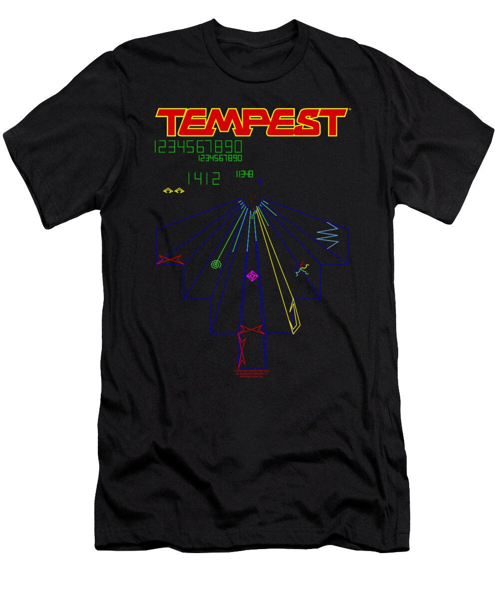  T-Shirt featuring the digital art Atari - Tempest Screen by Brand A