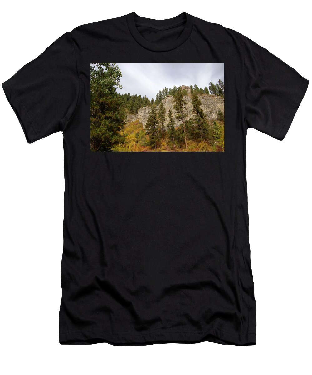 Autumn T-Shirt featuring the photograph Autumn in the Canyon by Greni Graph