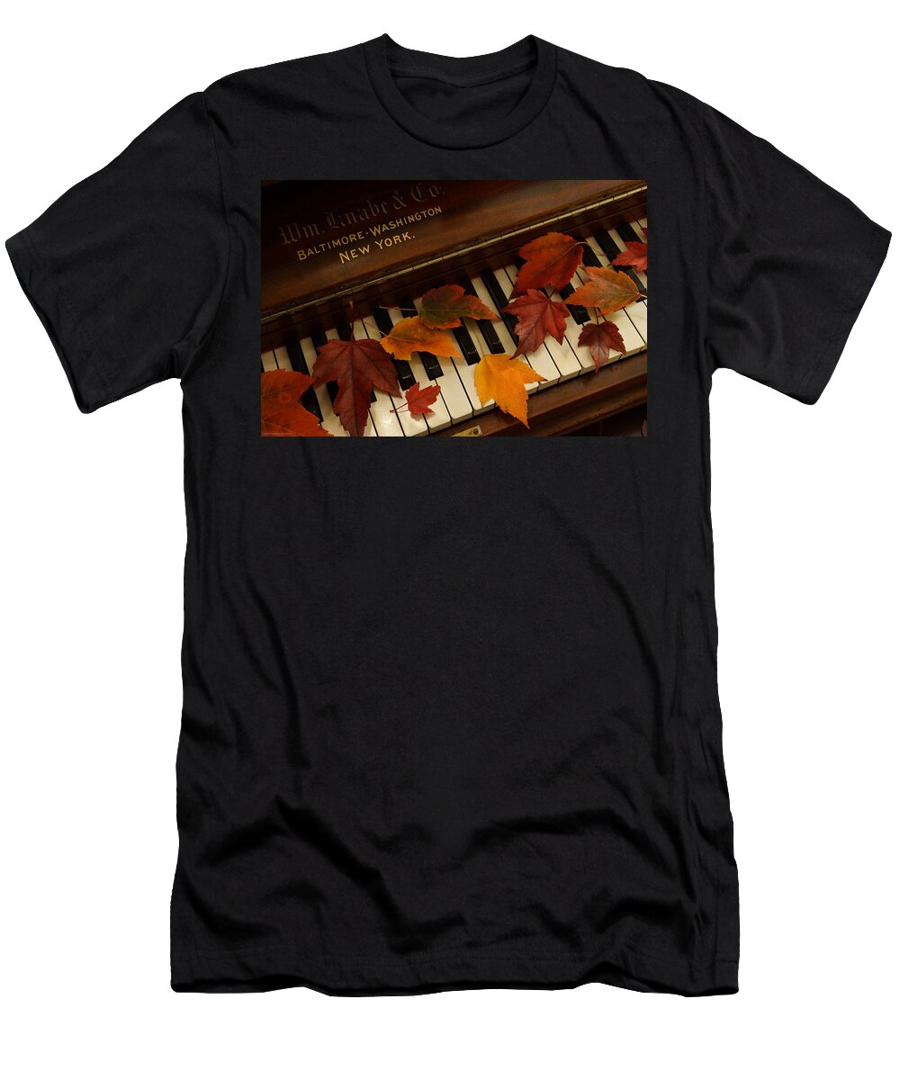 Autumn T-Shirt featuring the photograph Autumn Piano 14 by Mick Anderson