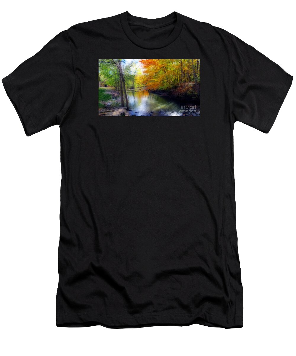 Autumn T-Shirt featuring the photograph Autumn Serenity by Kay Novy
