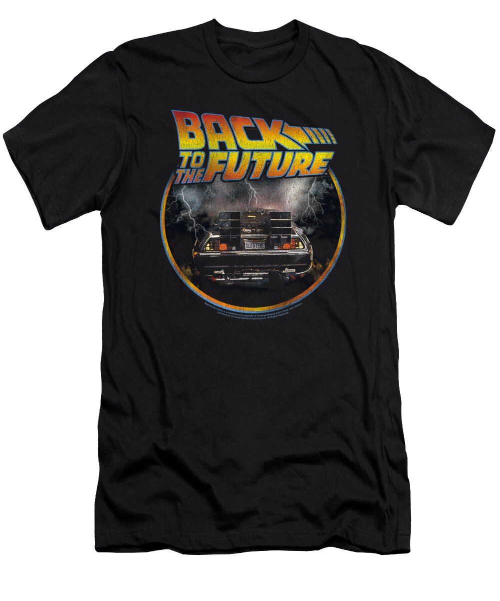  T-Shirt featuring the digital art Back To The Future - Back by Brand A