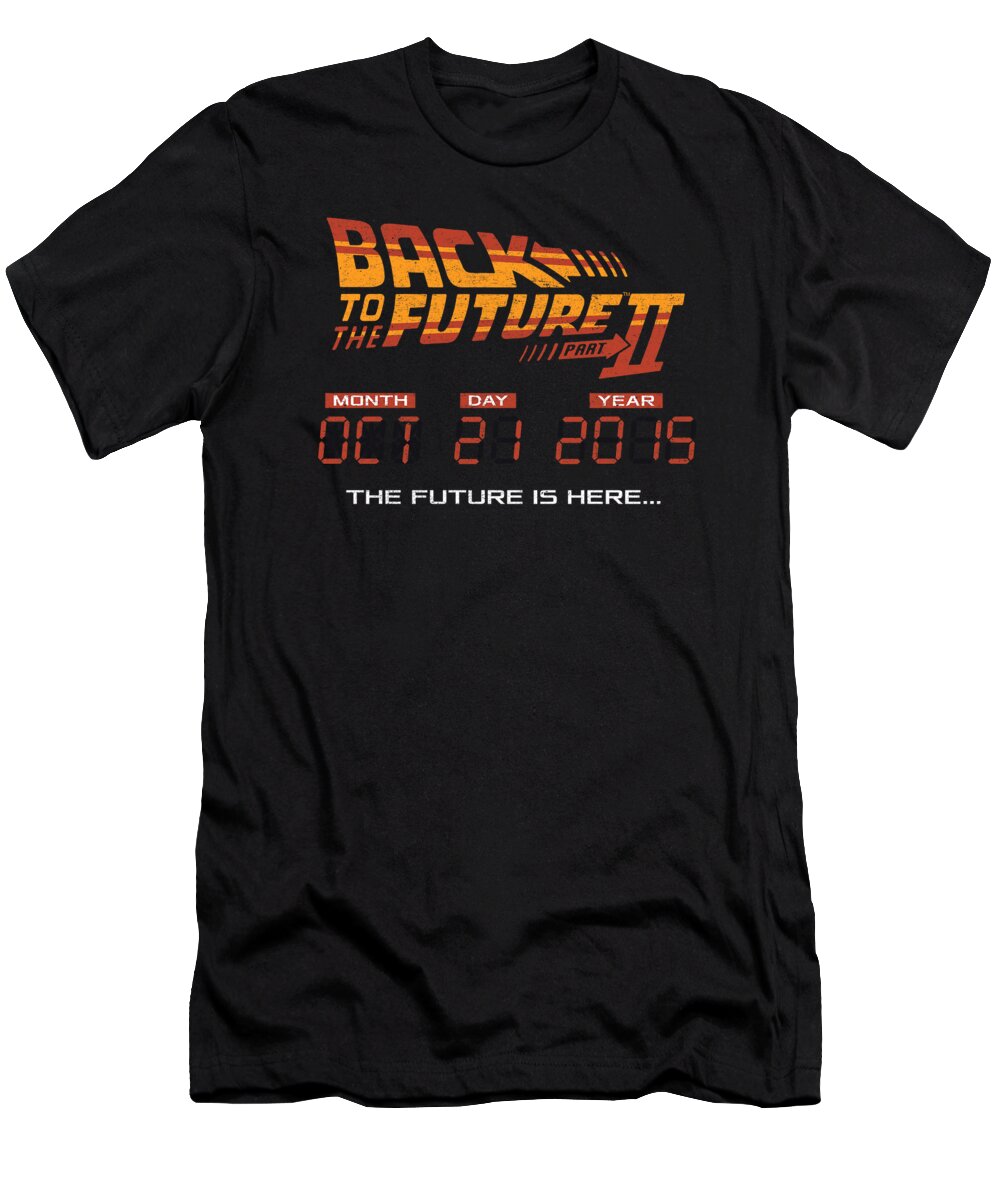  T-Shirt featuring the digital art Back To The Future II - Future Is Here by Brand A