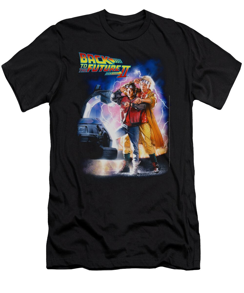  T-Shirt featuring the digital art Back To The Future II - Poster by Brand A