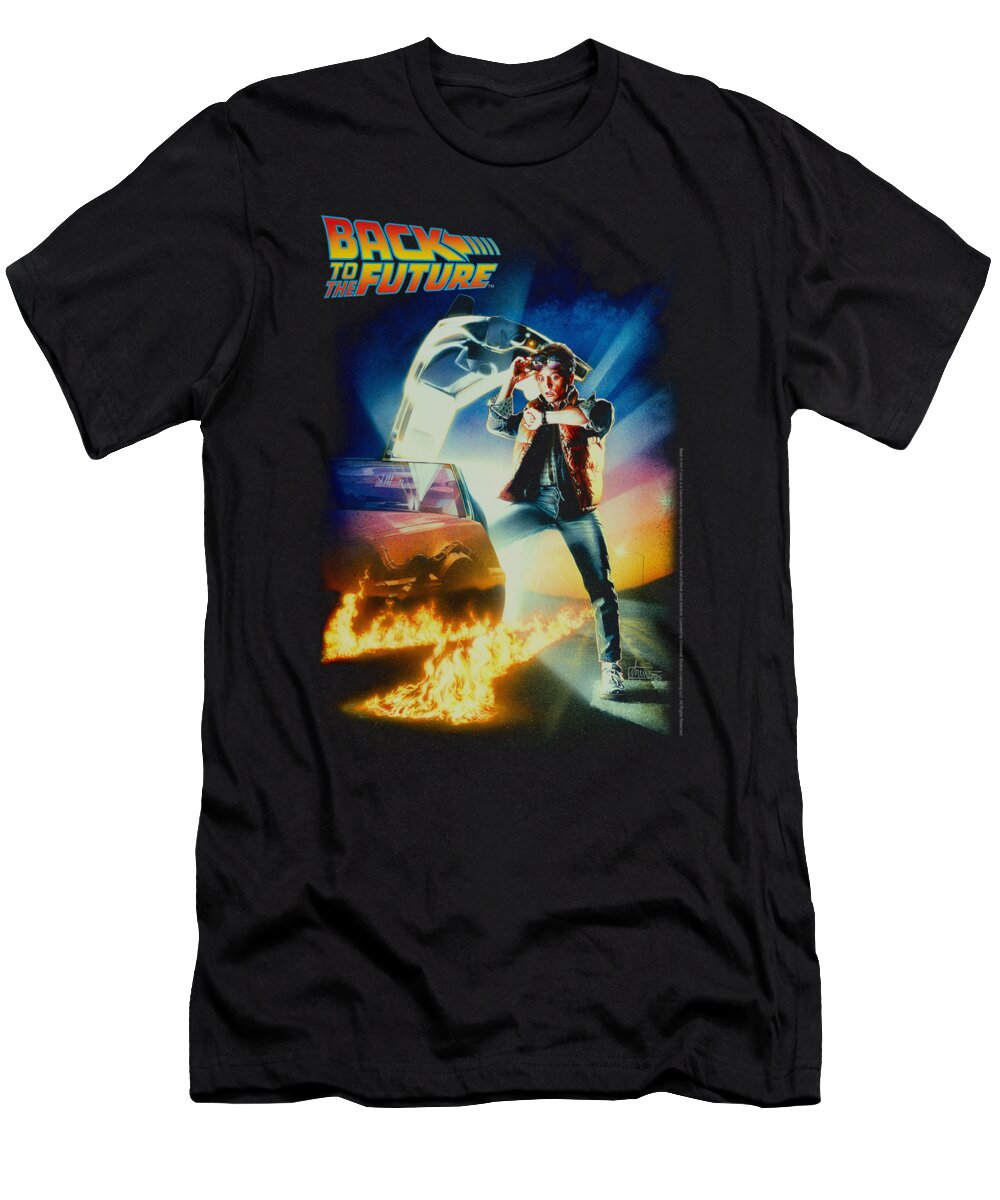  T-Shirt featuring the digital art Back To The Future - Poster by Brand A