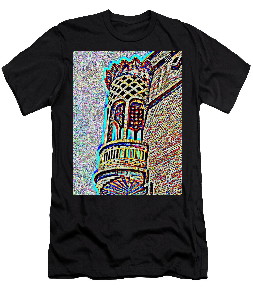 Balcony T-Shirt featuring the painting Balcony by Bruce Nutting