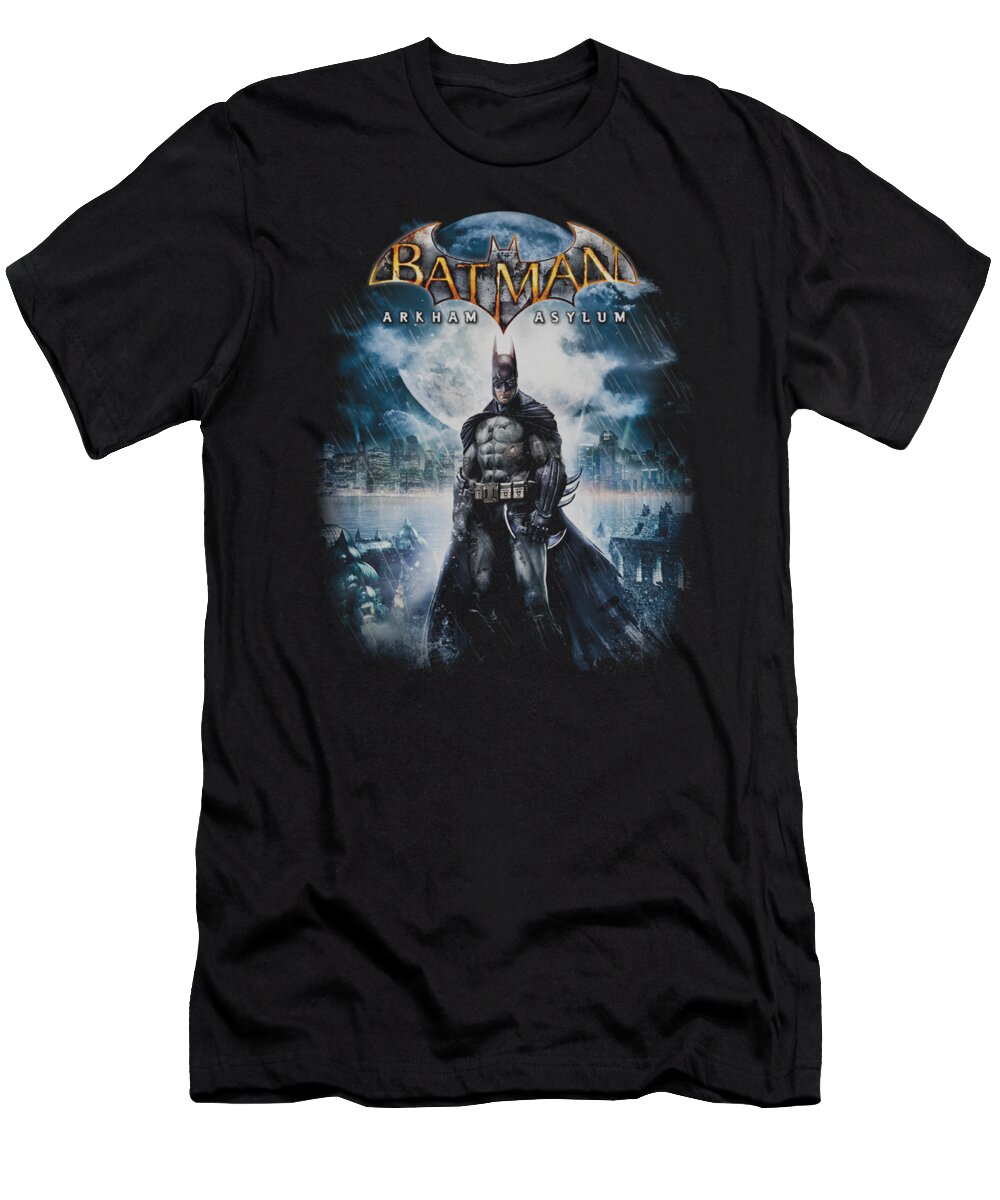 Arkham Asylum T-Shirt featuring the digital art Batman Aa - Game Cover by Brand A