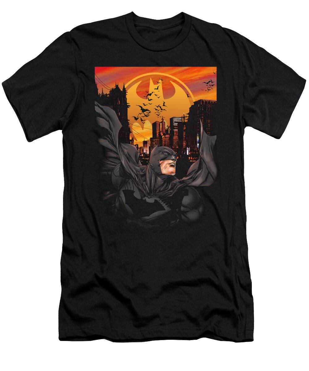  T-Shirt featuring the digital art Batman - Always On Call by Brand A
