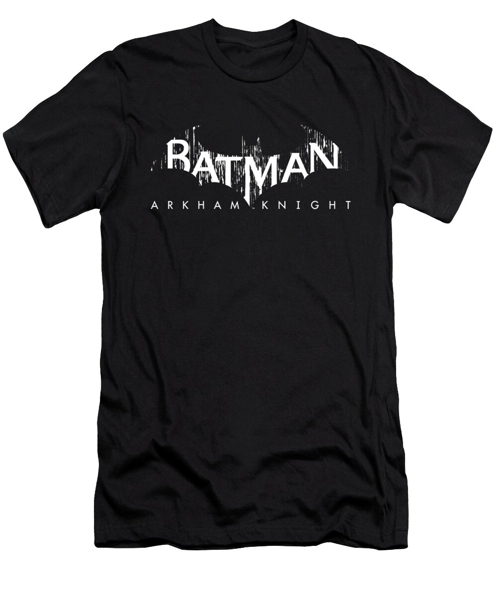  T-Shirt featuring the digital art Batman Arkham Knight - Ak Splinter Logo by Brand A