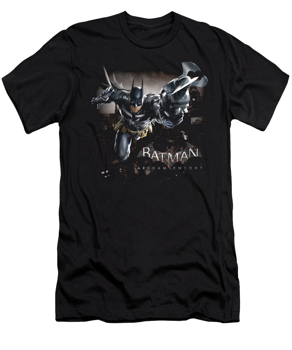  T-Shirt featuring the digital art Batman Arkham Knight - Grapple by Brand A