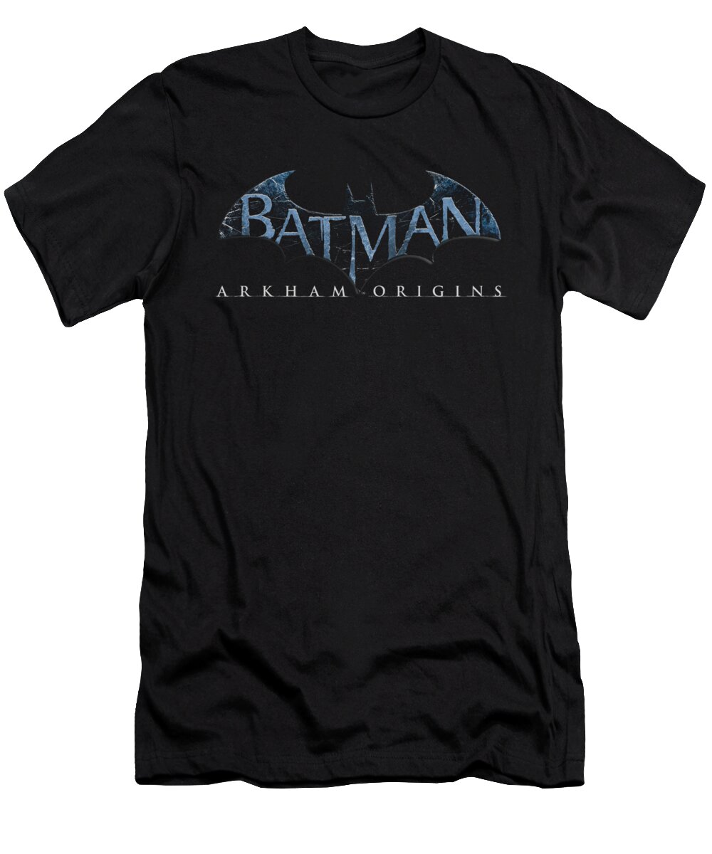 Batman T-Shirt featuring the digital art Batman Arkham Origins - Logo by Brand A