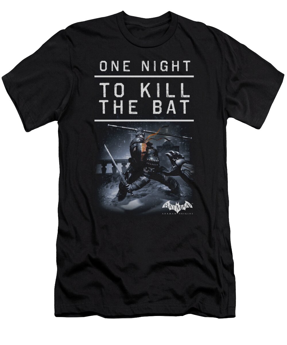 Batman T-Shirt featuring the digital art Batman Arkham Origins - One Night by Brand A