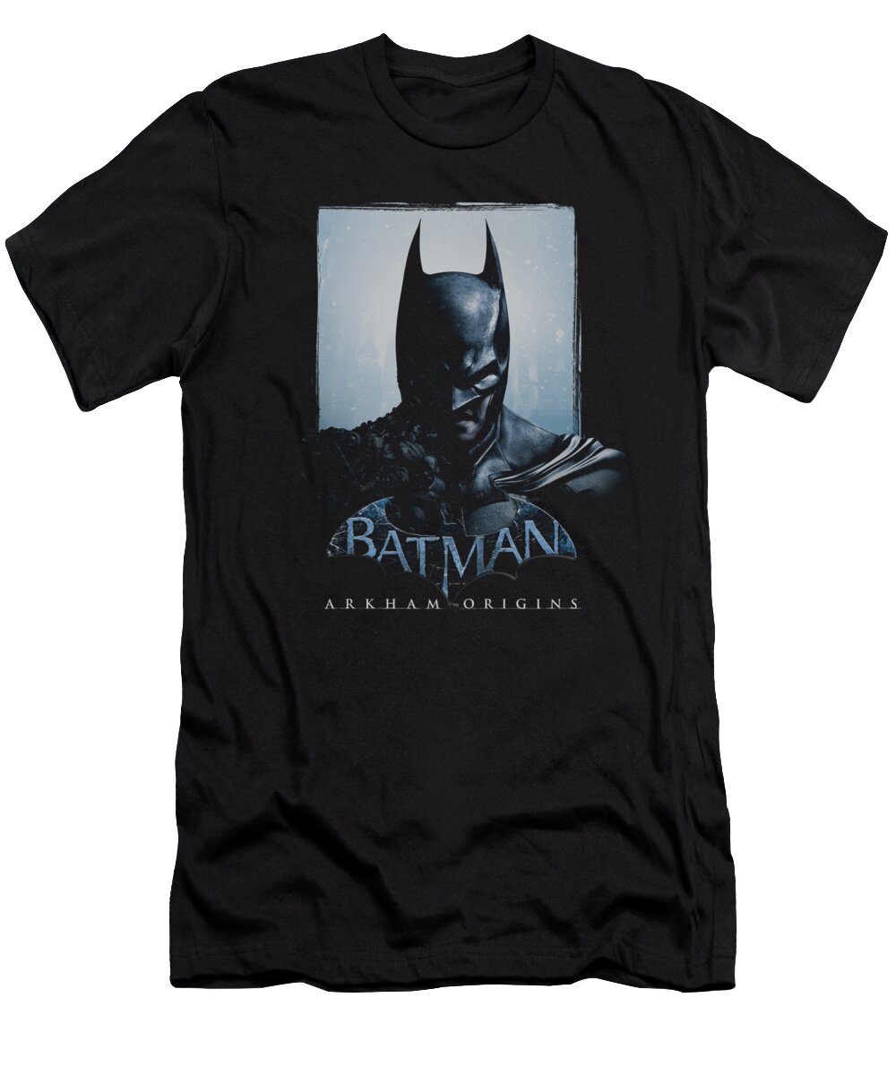 Batman T-Shirt featuring the digital art Batman Arkham Origins - Two Sides by Brand A