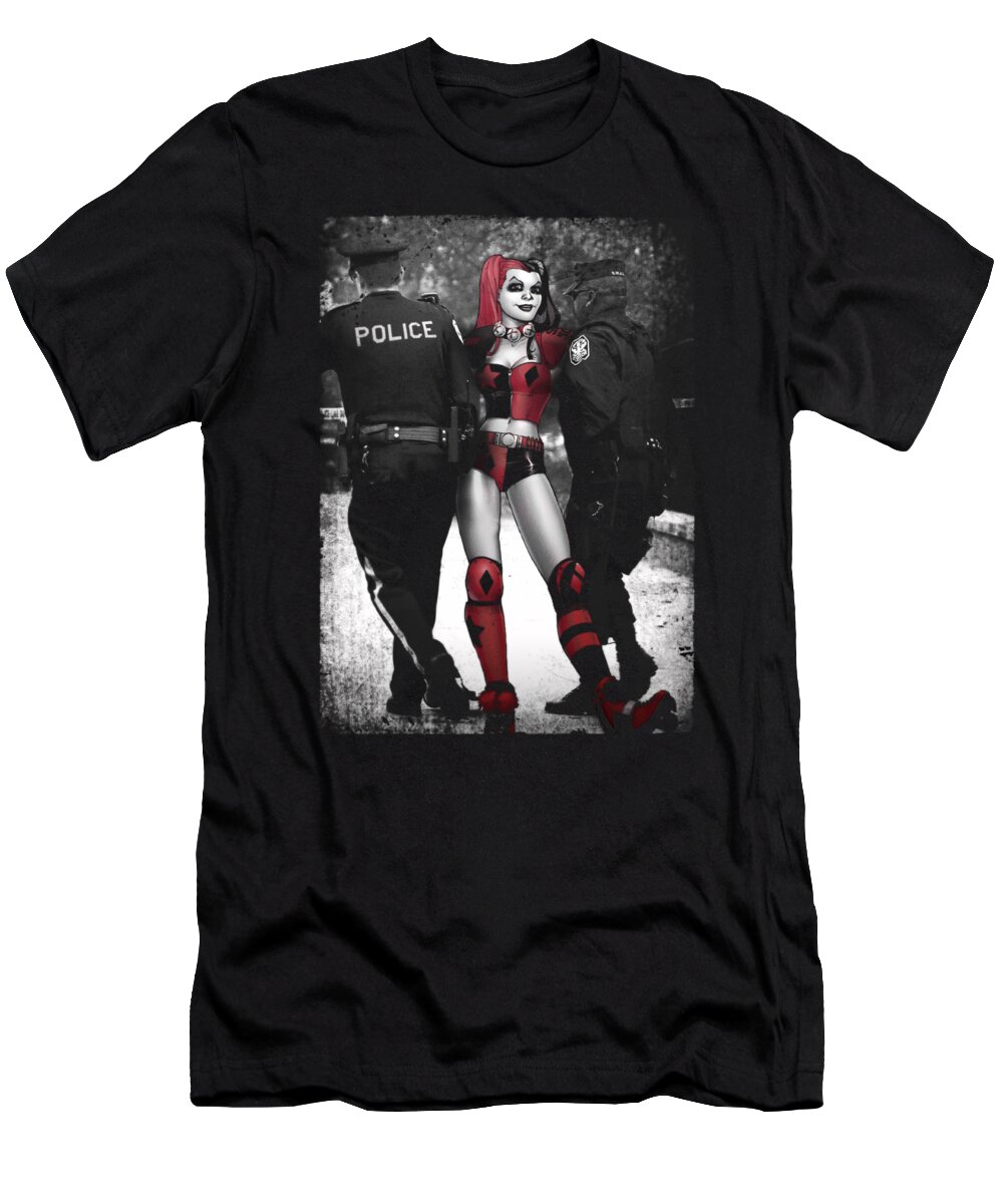  T-Shirt featuring the digital art Batman - Arrest by Brand A