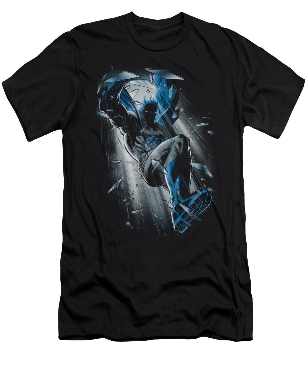Batman T-Shirt featuring the digital art Batman - Bat Crash by Brand A