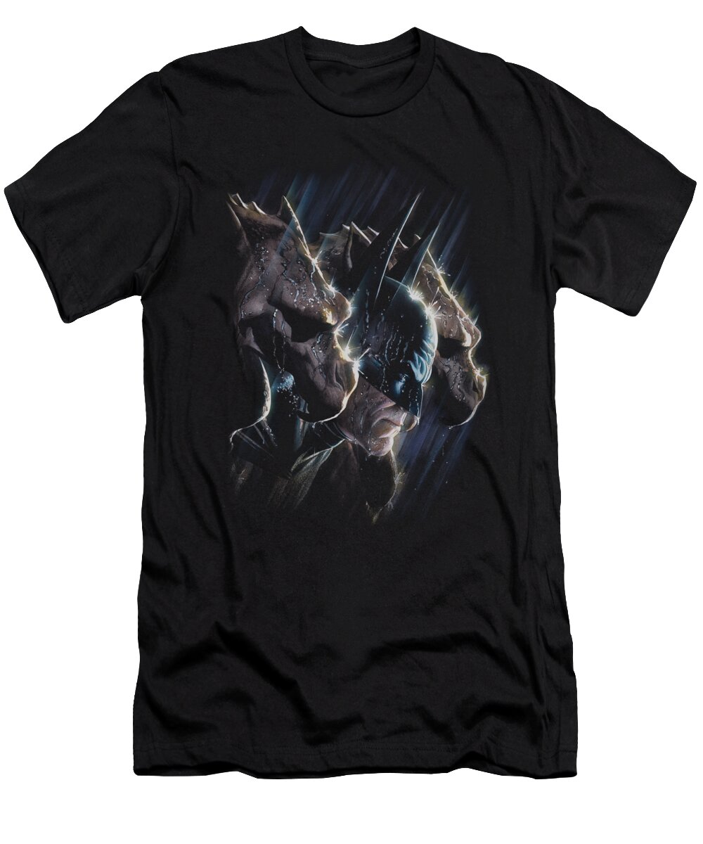 Batman T-Shirt featuring the digital art Batman - Gargoyles by Brand A