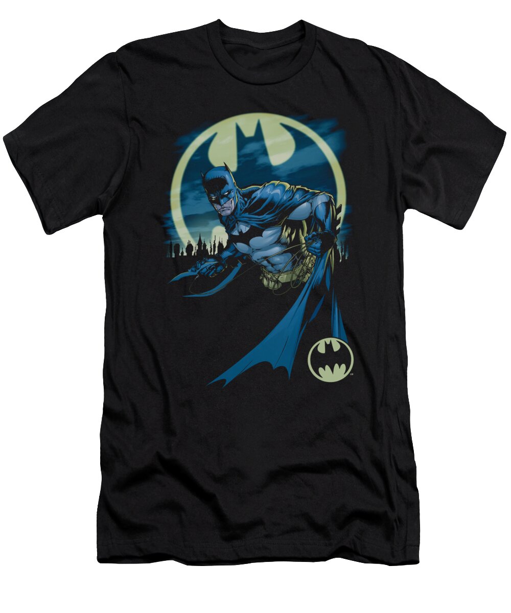 Batman T-Shirt featuring the digital art Batman - Heed The Call by Brand A
