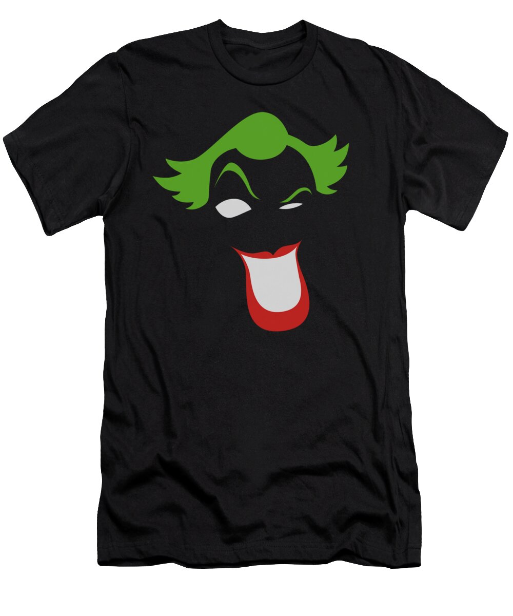  T-Shirt featuring the digital art Batman - Joker Simplified by Brand A