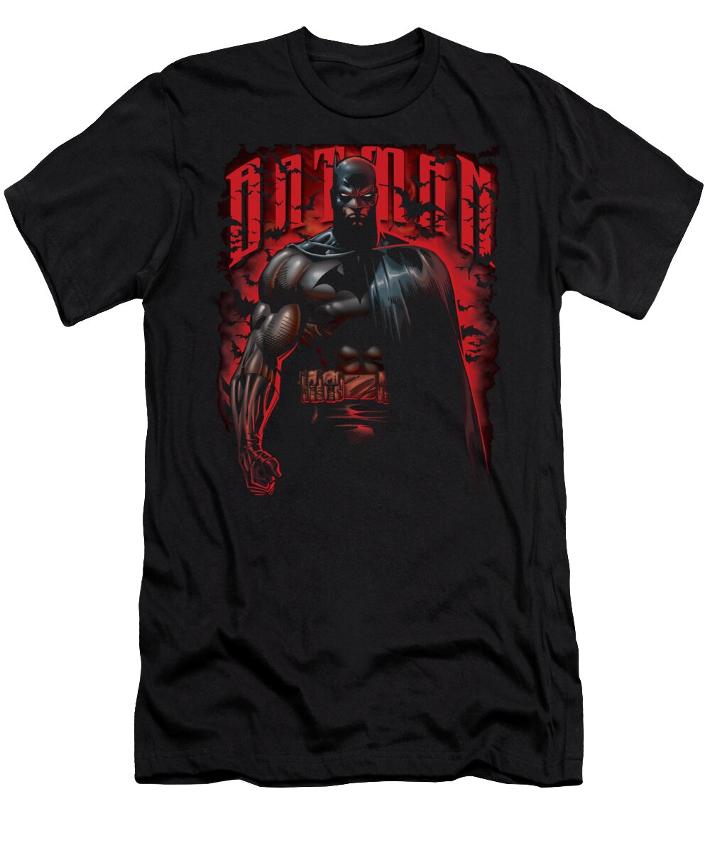 Batman T-Shirt featuring the digital art Batman - Red Knight by Brand A