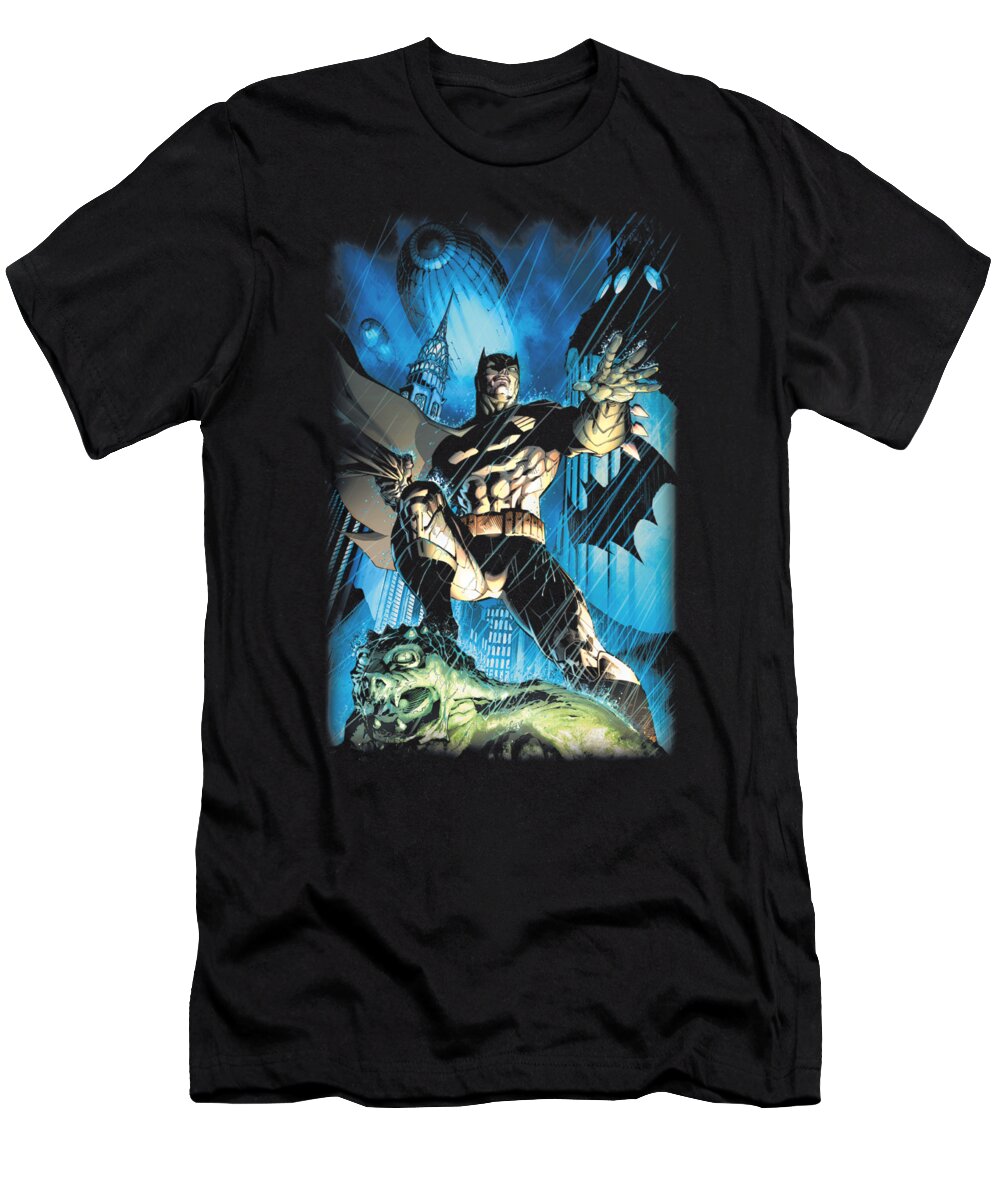  T-Shirt featuring the digital art Batman - Stormy Dark Knight by Brand A