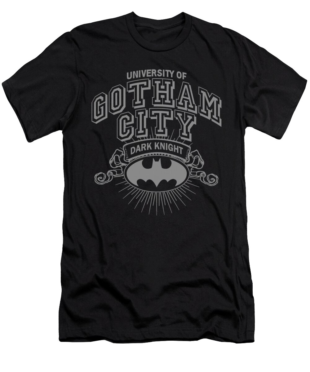 Batman T-Shirt featuring the digital art Batman - University Of Gotham by Brand A