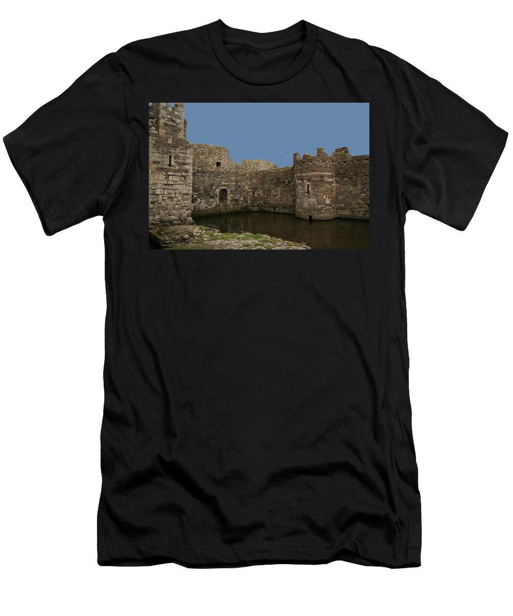 Castles T-Shirt featuring the photograph Beamaris castle by Christopher Rowlands