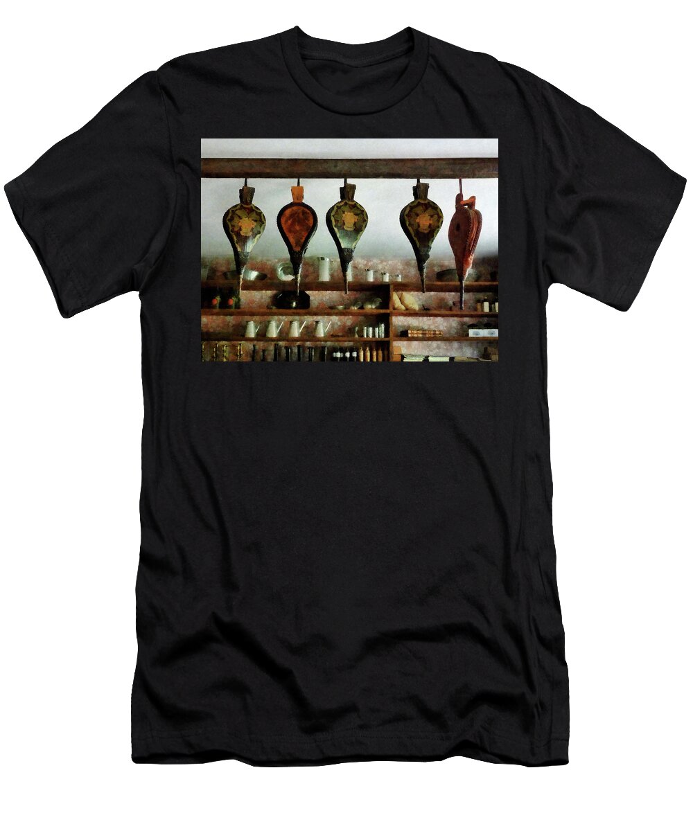 Shelf T-Shirt featuring the photograph Bellows in General Store by Susan Savad