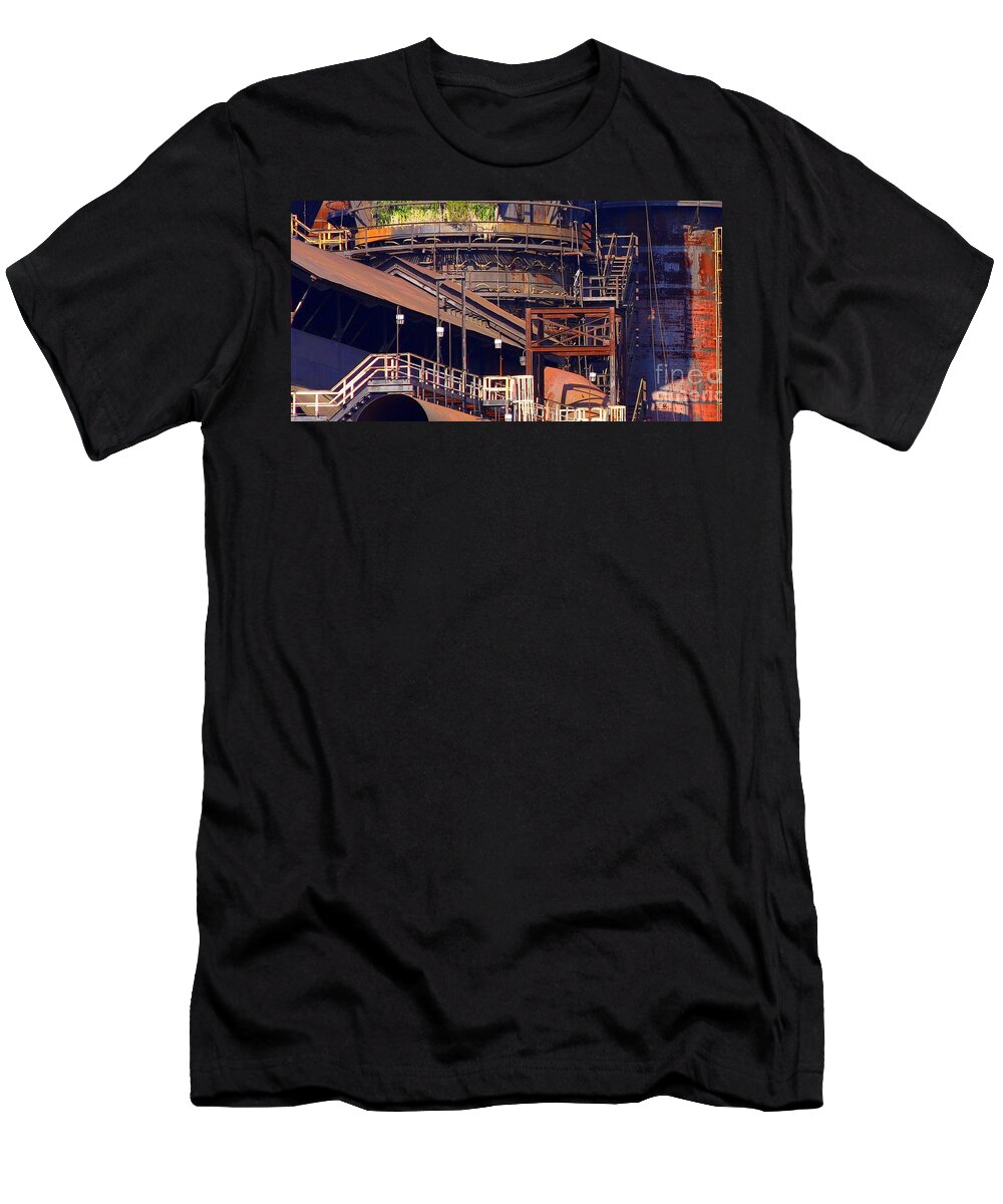 Marcia Lee Jones T-Shirt featuring the photograph Bethlehem Steel # 4 by Marcia Lee Jones