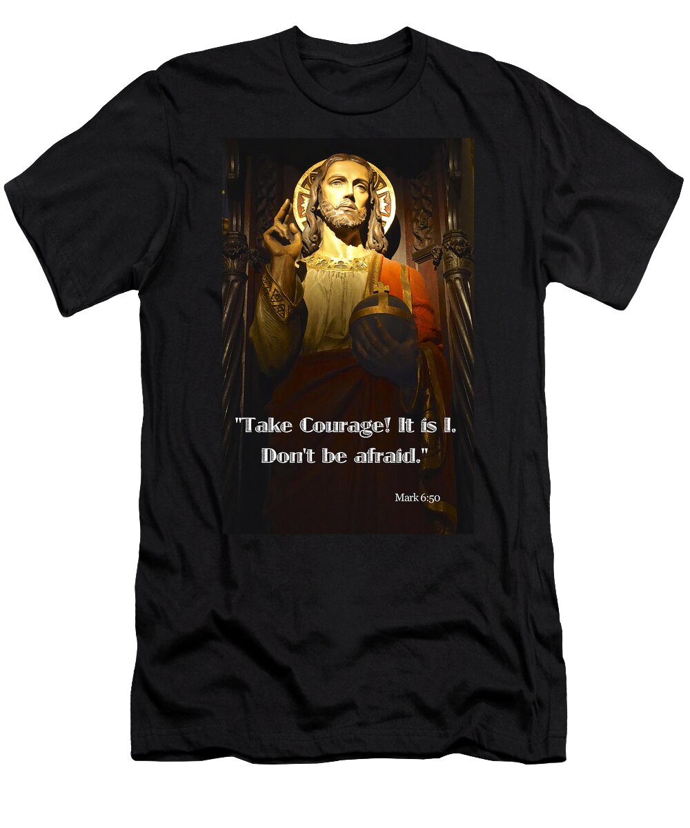 Ible Quote T-Shirt featuring the photograph Bible Quote Mark 6 50 by Joan Reese