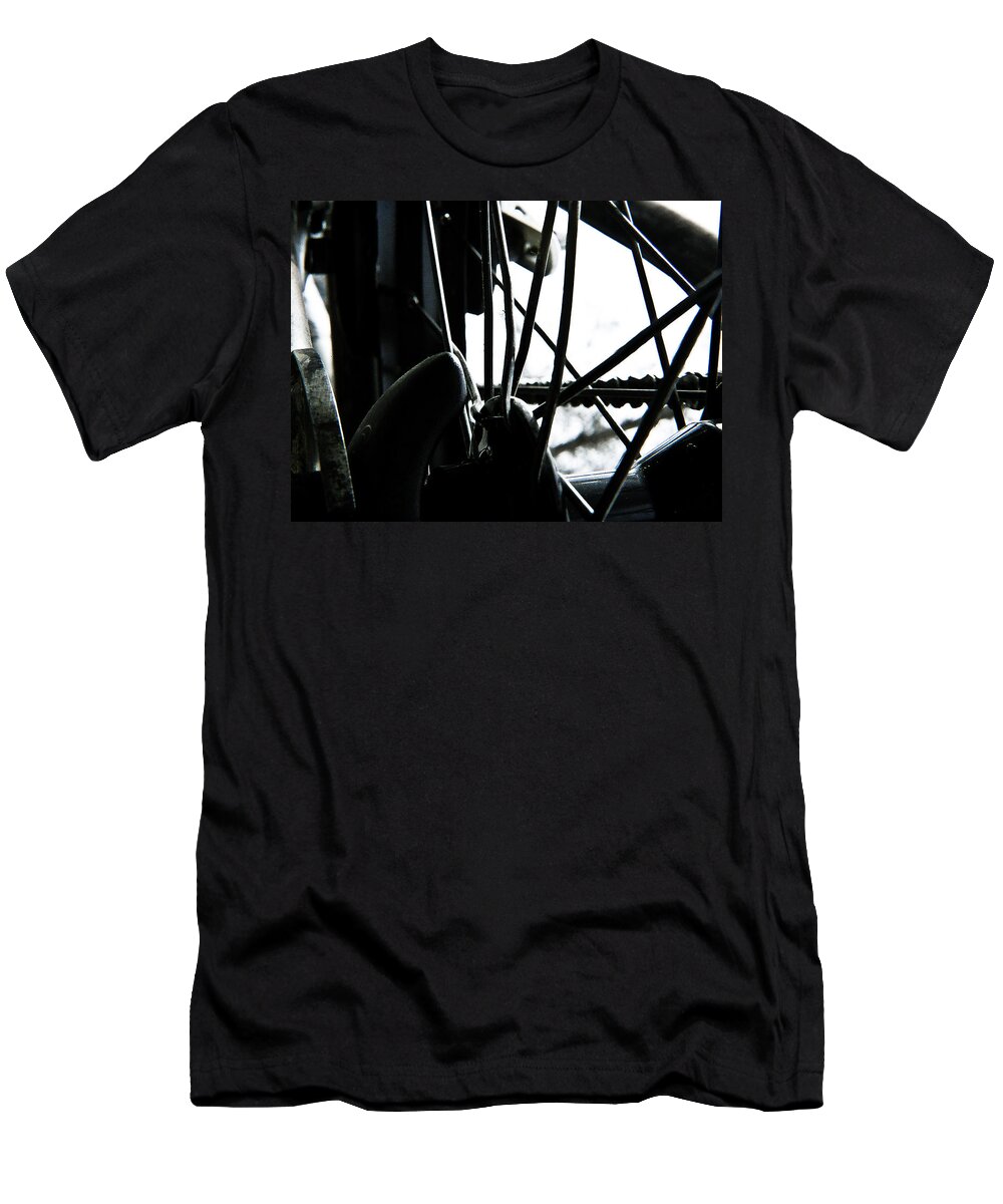 Bike T-Shirt featuring the photograph Bike Wheel by Joel Loftus