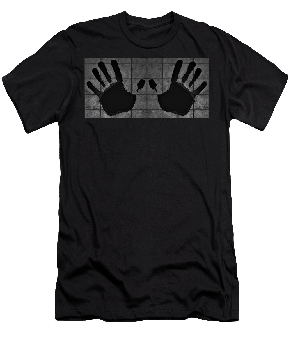 Hand T-Shirt featuring the photograph Black Hands by Rob Hans
