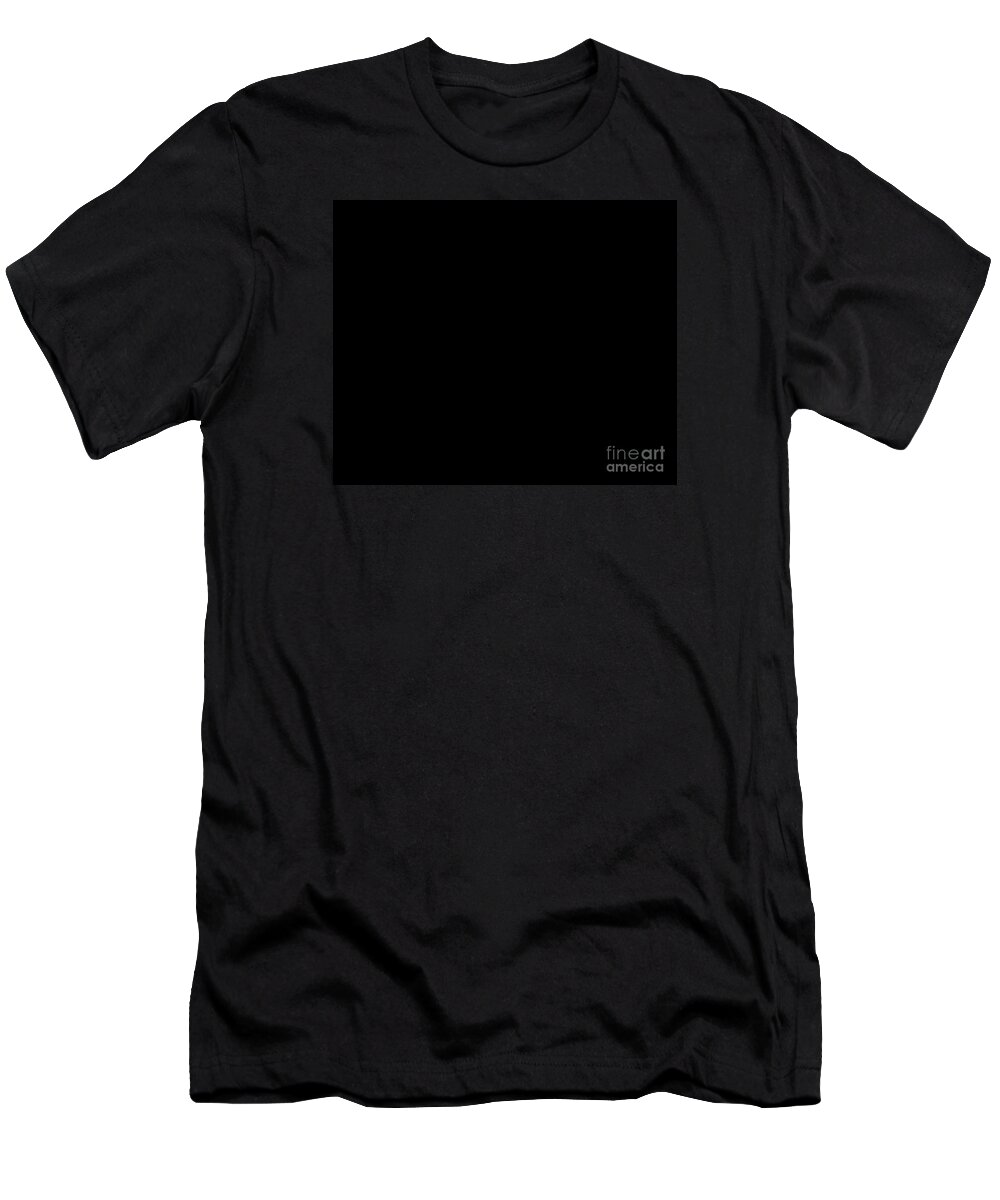 Black T-Shirt featuring the digital art Black by Pauli Hyvonen