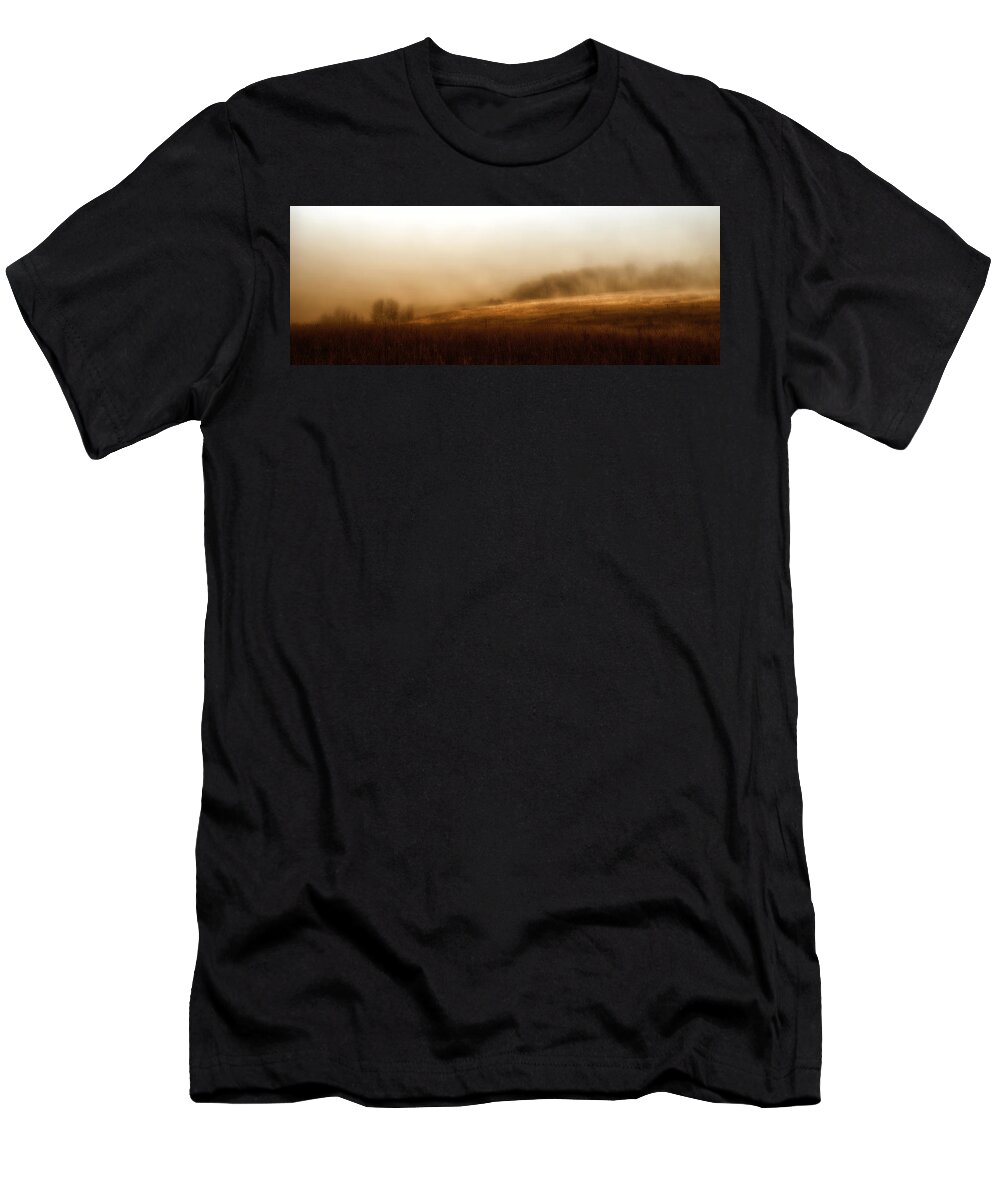 Romance T-Shirt featuring the photograph Bleak Autumn by Theresa Tahara