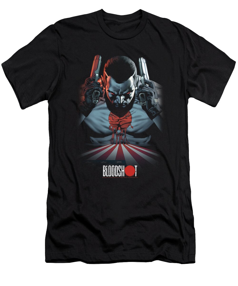  T-Shirt featuring the digital art Bloodshot - Blood Lines by Brand A