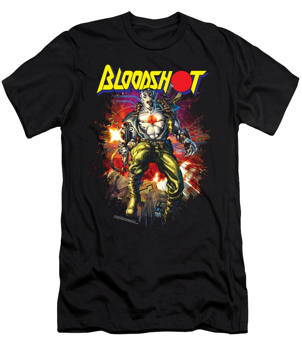  T-Shirt featuring the digital art Bloodshot - Vintage Bloodshot by Brand A