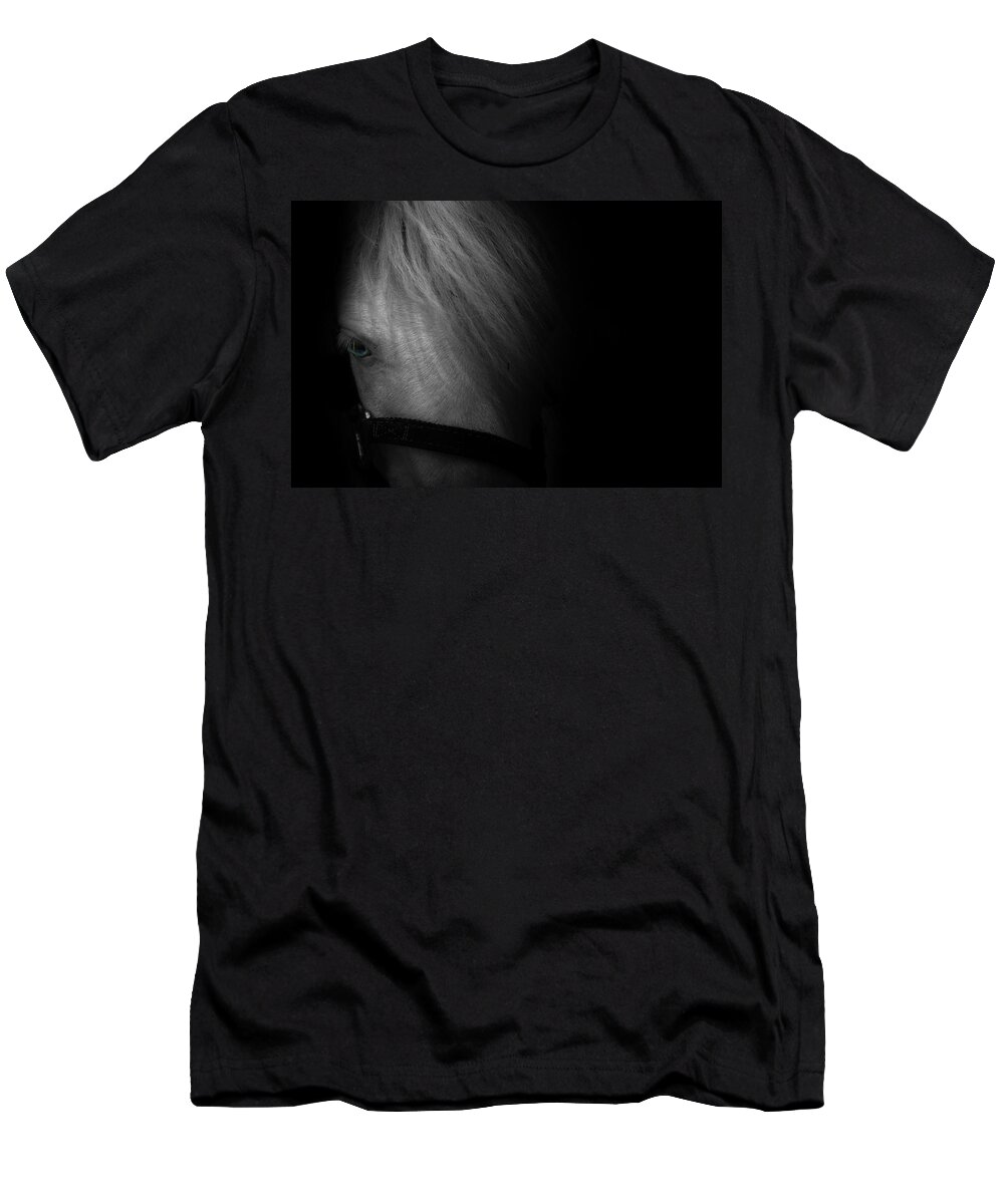 Horse T-Shirt featuring the photograph Blue Eyes by Shane Holsclaw