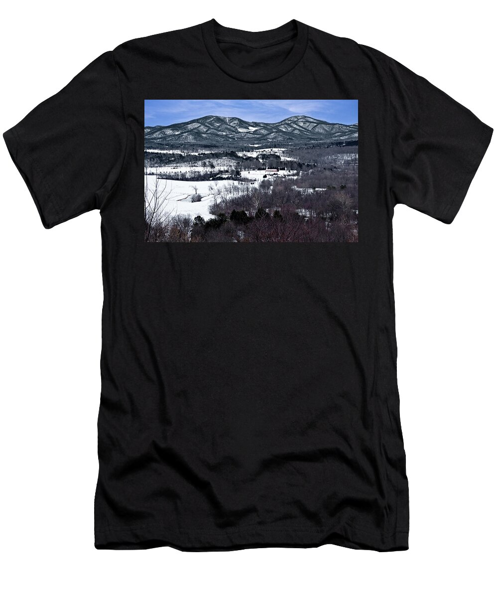 Blue Ridge Vista T-Shirt featuring the photograph Blue Ridge Vista by Jemmy Archer