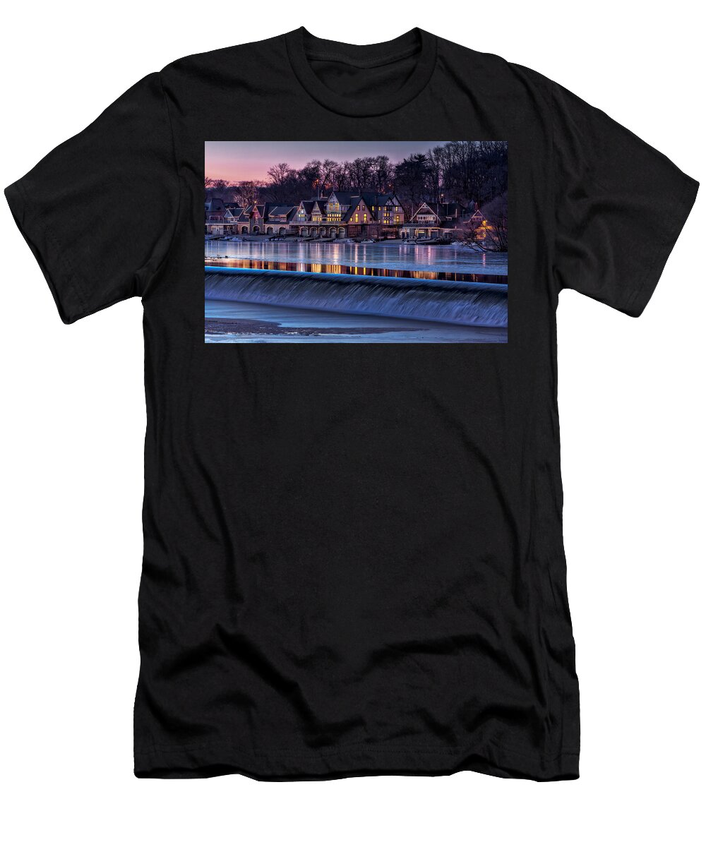 Boat House Row T-Shirt featuring the photograph Boathouse Row by Susan Candelario