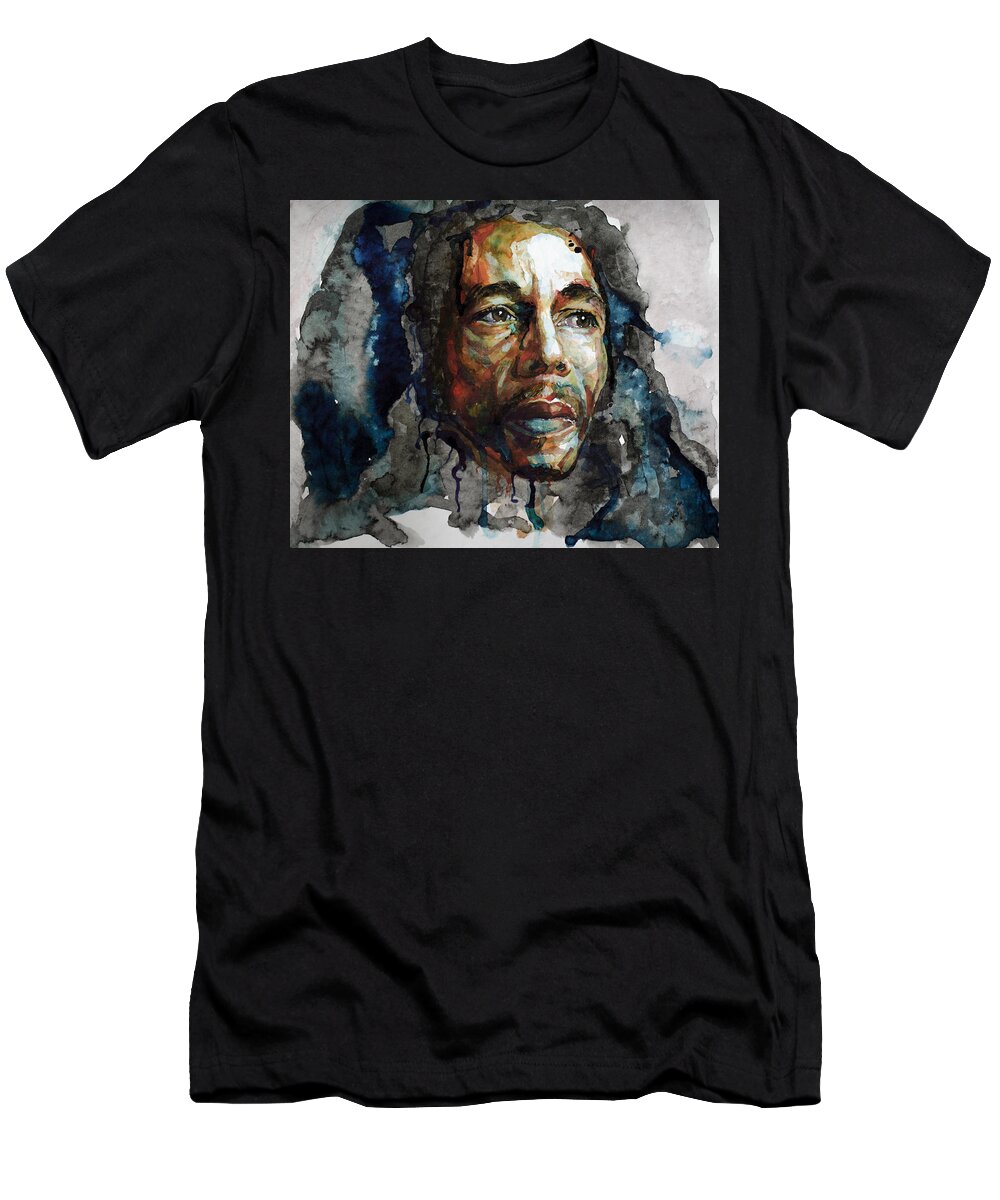 Bob Marley T-Shirt featuring the painting Bob Marley by Laur Iduc