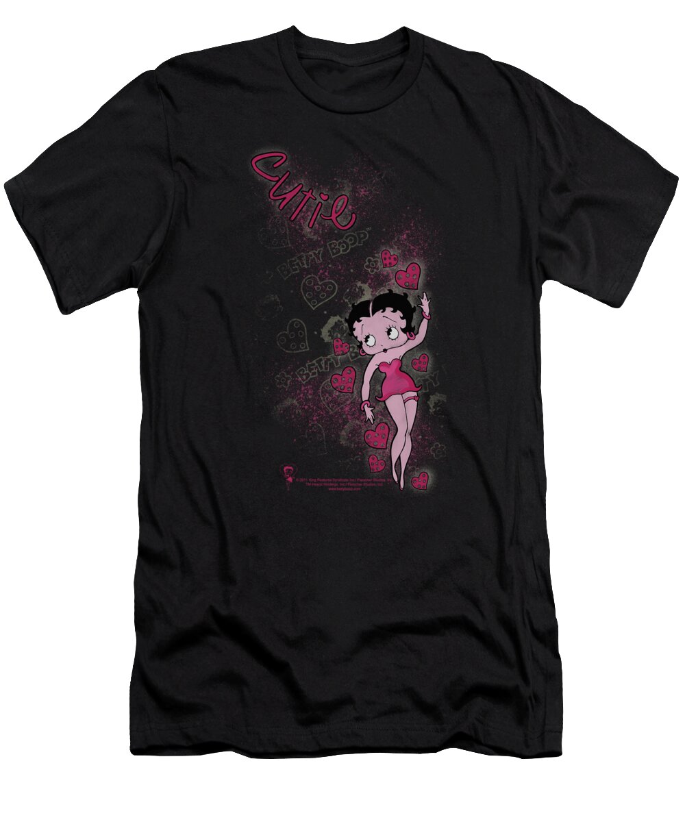Betty Boop T-Shirt featuring the digital art Boop - Cutie by Brand A
